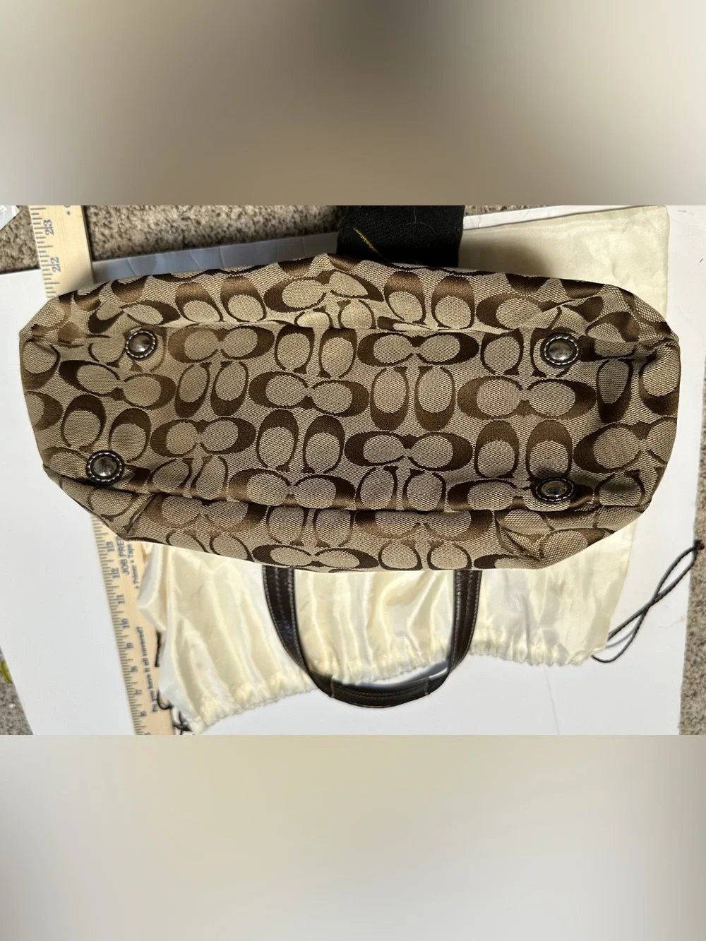 VTG 2012 COACH SoHo Signature Tote‎ With Dust Bag F17401